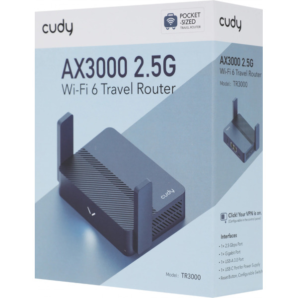 Wi-Fi роутер Cudy TR3000