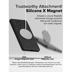 Чехол Ringke SILICONE MAGNETIC для Galaxy S25 Ultra BLACK