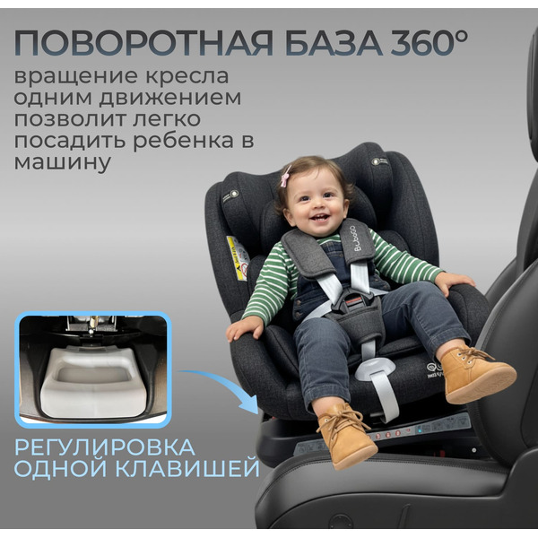 Автокресло Bubago Aspid (черный)