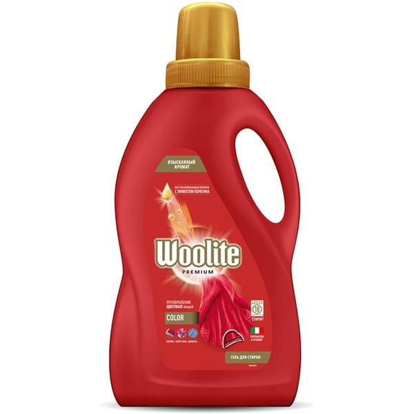 Гель для стирки WOOLITE Premium Color 900 мл (18 стирок)
