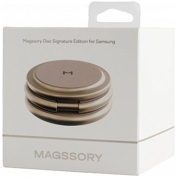 Беспроводное зарядное Magssory Disc Signature Edition 3 в 1 для Samsung WCH053 (титановый)
