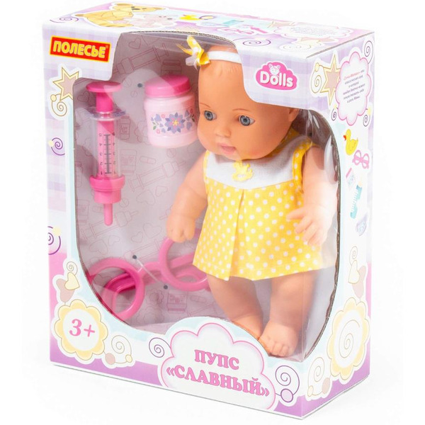 Пупс Полесье Славный + набор Доктор 78308