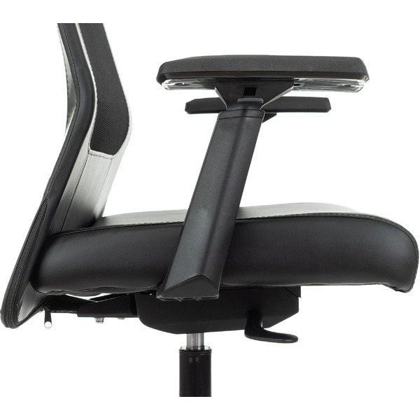 Кресло Бюрократ T-995 черный TW-01 (эко.кожа/сетка)