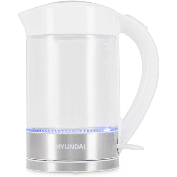 Электрический чайник Hyundai HYK-G9990 (белый/серебристый)