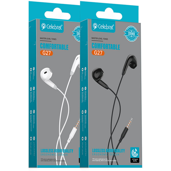 Наушники Celebrat G27 (белый)