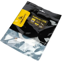 Кабель CABLEXPERT CC-USB2-AMCM-66W-1.8M-W