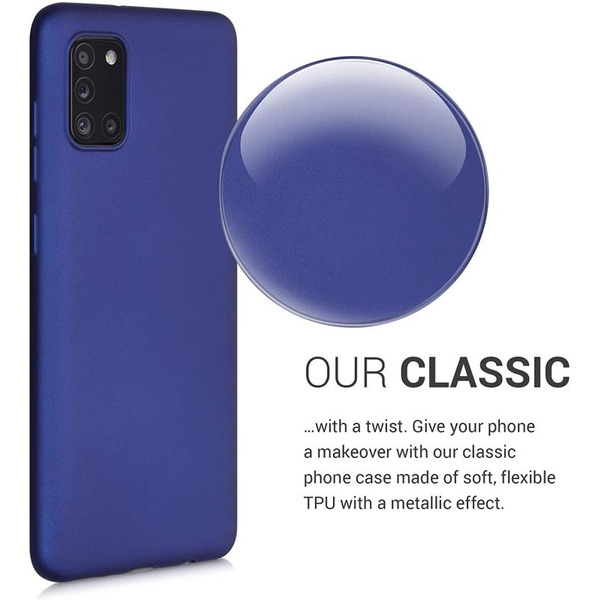 Бампер Bingo Matt TPU для SAMSUNG Galaxy A31 Синий