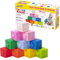 Тактильные кубики, игрушки развивающие ЮНЛАНДИЯ 664703