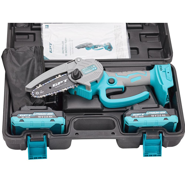 Аккумуляторная цепная мини пила GPT GBC-M1804A-22