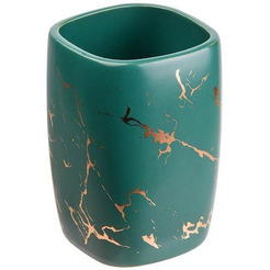 Стакан для зубной щетки и пасты Perfecto Linea Elegance 35-721080 (зеленый)