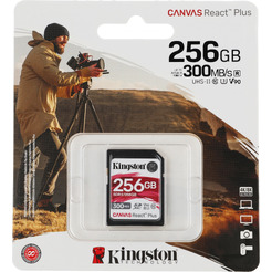 Карта памяти Kingston Canvas React Plus SDXC 256GB (SDR2/256GB)