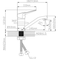 Смеситель Econoce EC0578BL