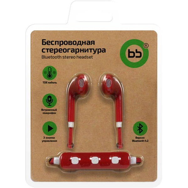 Наушники Nobby BB 003-001 (красный)