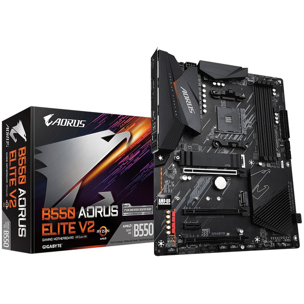 Материнская плата GigaByte B550 AM4 ATX AORUS ELITE V2 (rev 1.5)