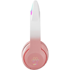 Наушники с ушками MIRU Cat EP-W10 (розовый)