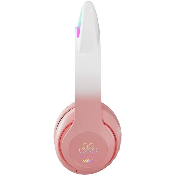 Наушники с ушками MIRU Cat EP-W10 (розовый)