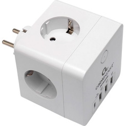 Сетевой фильтр Cablexpert CUBE-4-CU3-W