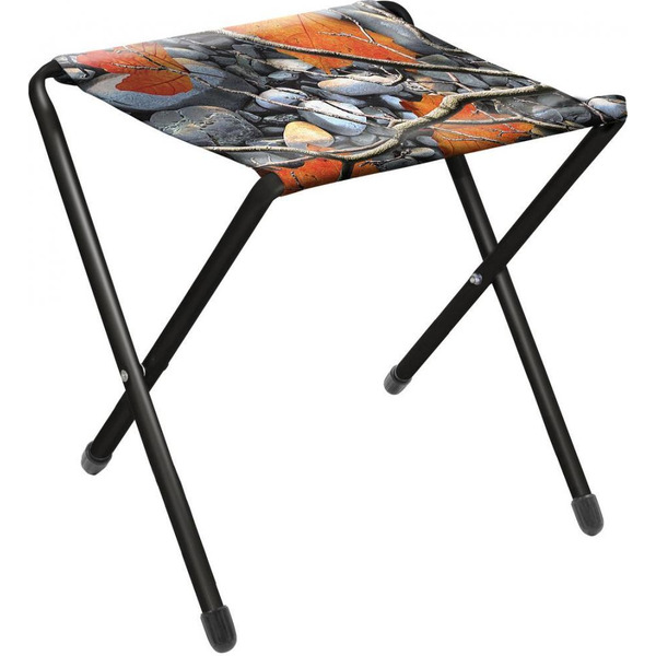 Табурет складной Ника Дачный / ДС (камни и кленовые листья)