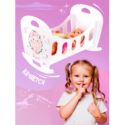 Кроватка-качалка Woody Алиса (Зайка) 03915