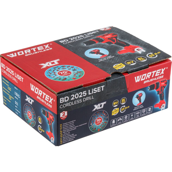 Дрель-шуруповерт Wortex BD 2025 LiSET ALL1 XLT Solo 1325842 (без АКБ и ЗУ)