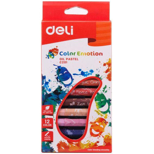 Пастель масляная DELI Color emotions С20100 12 цв