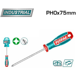 Крестовая отвертка TOTAL PH0x75мм TSDPH0075