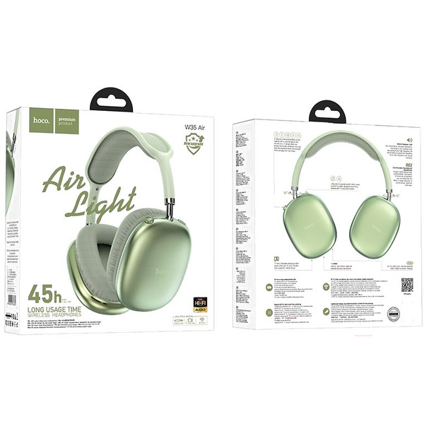 Наушники Hoco W35 Air (зеленый)