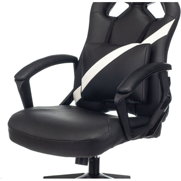 Кресло геймерское Бюрократ Zombie Driver (черный/белый)