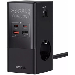Зарядное устройство с удлинителем Baseus E00023606113-00 35W PowerCombo Cluster Black