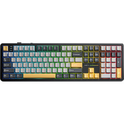 Клавиатура AULA F108 (черный/желтый/серый)