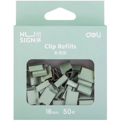 Зажимы Deli NS086GREEN