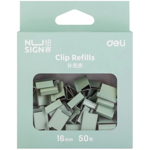 Зажимы Deli NS086GREEN