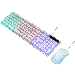 Клавиатура + мышь Nakatomi KMG-2305U (белый)