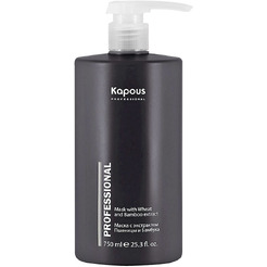 Маска Kapous Professional питательная восстанавливающая с экстрактом пшеницы и бамбука, 750 мл