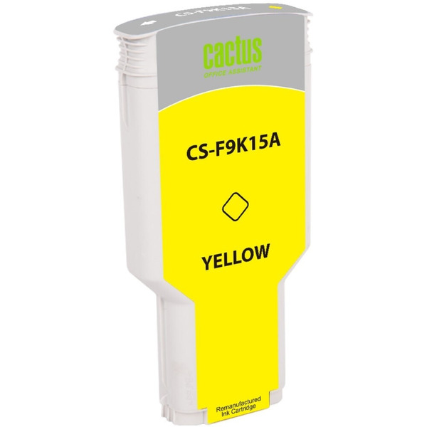 Картридж струйный Cactus CS-F9K15A 728XXL (желтый)