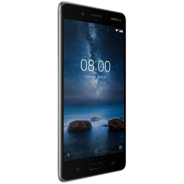Смартфон NOKIA 8 стальной (11NB1S01A09)