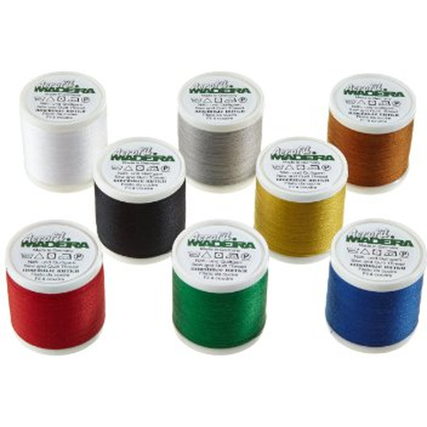 Набор ниток AEROFIL MADEIRA полиэстер №120, 400м, 8 цветов 8017