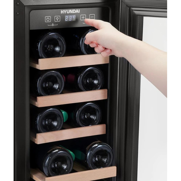 Винный шкаф Hyundai HBWC 0831 SU (чёрный)