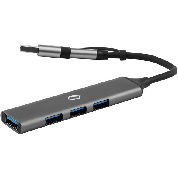 Разветвитель USB-C + USB-A Digma DHUB-4USB-AC-3.0