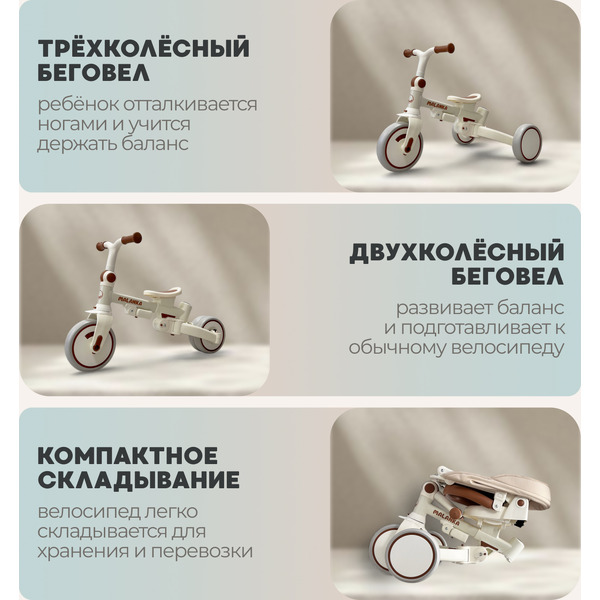 Детский велосипед Bubago Malanka BG 211-1 (бежевый)