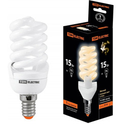 Лампочка TDM Electric КЛЛ-FSТ2-15 Вт-2700 К–Е14 SQ0323-0055