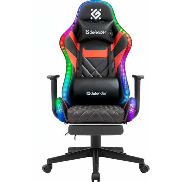 Игровое кресло Defender Lumos (Черный/Красный) 64673