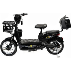 Электровелосипед NOVA EC-03 черный (без цепи)