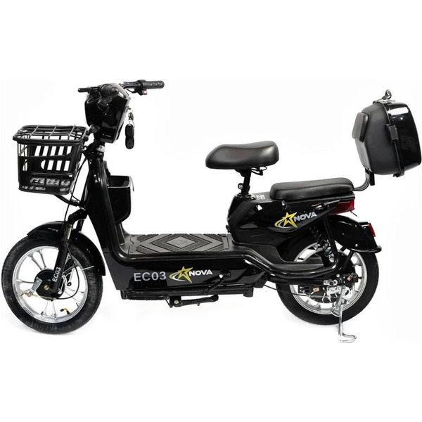 Электровелосипед NOVA EC-03 черный (без цепи)