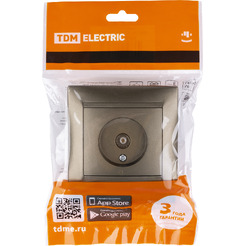 Розетка телевизионная TDM Electric Лама SQ1815-0720