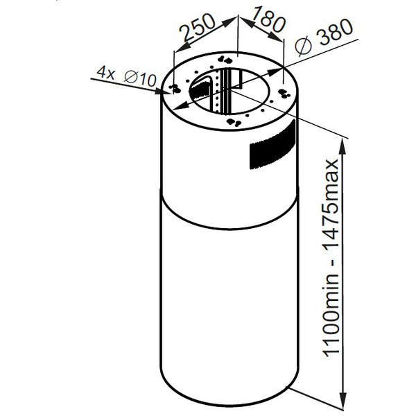 Кухонная вытяжка MAUNFELD Lee Push 39 (черный)