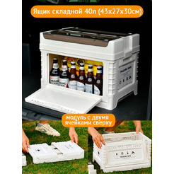 Многофункциональный складной органайзер со столиком и модулем Happy Home HH-028 40л.