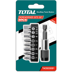 Набор бит с держателем TOTAL TACSD3091 (9 шт)