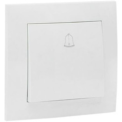 Кнопка для звонка EKF Валенсия (белый)