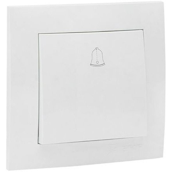 Кнопка для звонка EKF Валенсия (белый)